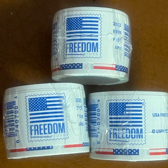 USPS Office 3 New Sealed Roll Of Usps Postage Stamps Of 0 Each